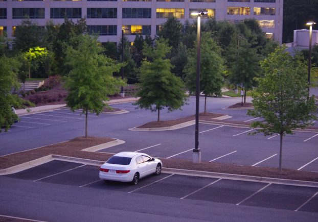 clean parking lot
